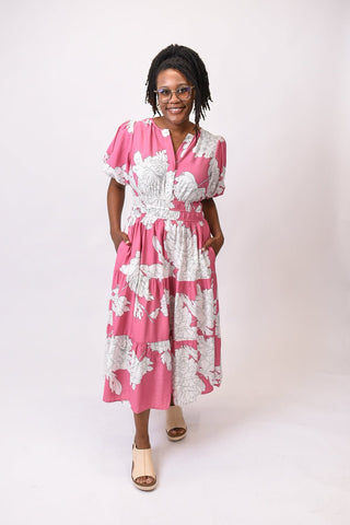 New Beginnings Midi Dress in Pink - Shop Rust & Ruffles