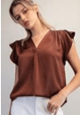 New Chapter Blouse in Chocolate - Shop Rust & Ruffles