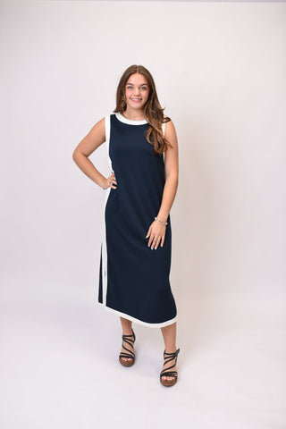 Night Out Midi Dress in Navy - Shop Rust & Ruffles