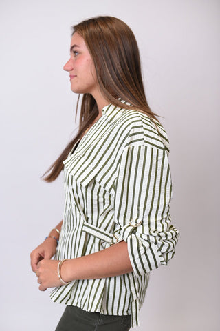 Nomad Stripe Blouse - Shop Rust & Ruffles