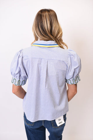 Ocean Walk Striped Blouse - Shop Rust & Ruffles