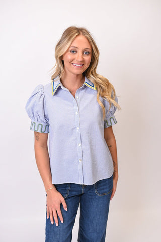 Ocean Walk Striped Blouse - Shop Rust & Ruffles