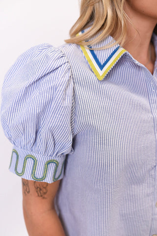 Ocean Walk Striped Blouse - Shop Rust & Ruffles