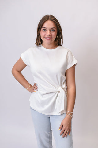 Office Hours Blouse in Cream - Shop Rust & Ruffles