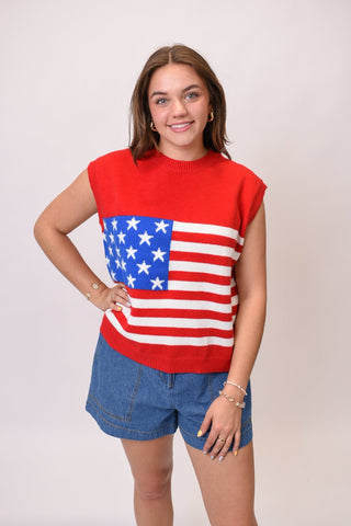 Old Glory Sweater Vest - Shop Rust & Ruffles