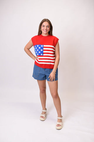 Old Glory Sweater Vest - Shop Rust & Ruffles