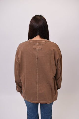 Old Mill Long Sleeve Tee in Brown - Shop Rust & Ruffles