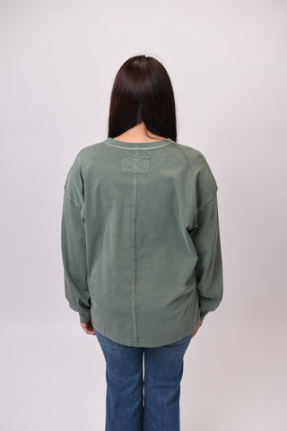 Old Mill Long Sleeve Tee in Green - Shop Rust & Ruffles