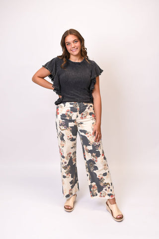 Old Soul Ruffle Sleeve Tee - Shop Rust & Ruffles