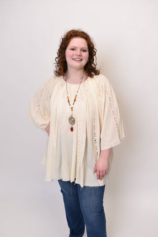 Oli & Hali Ethereal Lace Blouse in Natural - Shop Rust & Ruffles