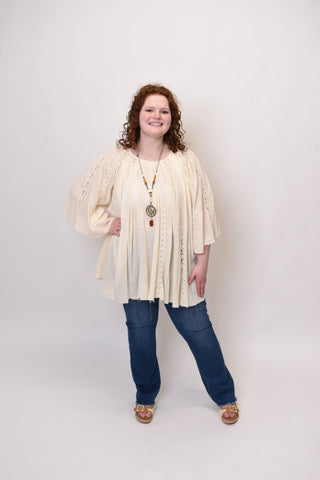 Oli & Hali Ethereal Lace Blouse in Natural - Shop Rust & Ruffles