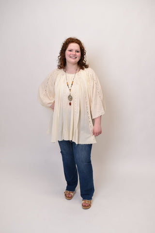 Oli & Hali Ethereal Lace Blouse in Natural - Shop Rust & Ruffles