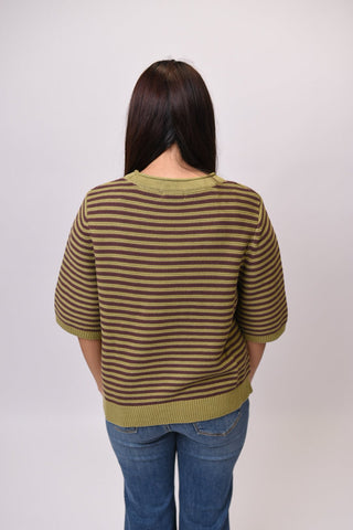 Olive Branch Short Sleeve Sweater - Shop Rust & Ruffles