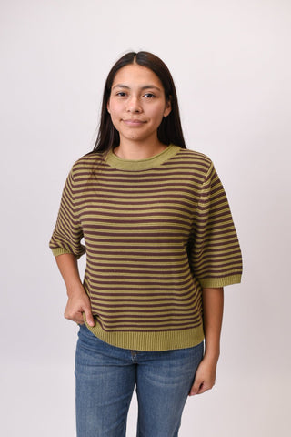 Olive Branch Short Sleeve Sweater - Shop Rust & Ruffles