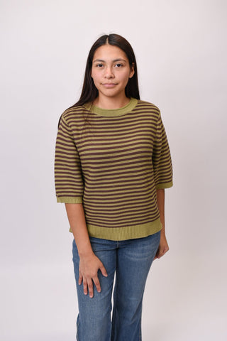 Olive Branch Short Sleeve Sweater - Shop Rust & Ruffles