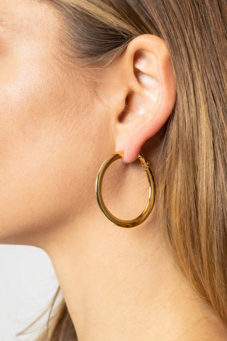 Omega Hoop Earrings - Medium - Shop Rust & Ruffles