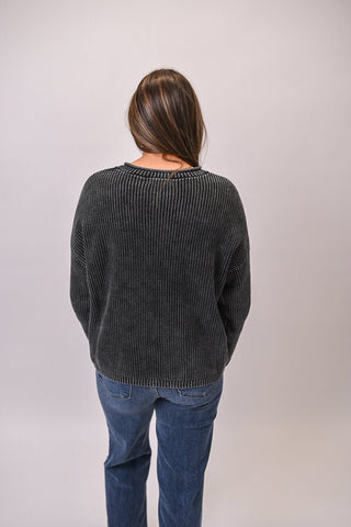 On Repeat Pullover in Charcoal - Shop Rust & Ruffles