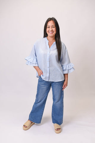 Open Air Striped Blouse - Shop Rust & Ruffles