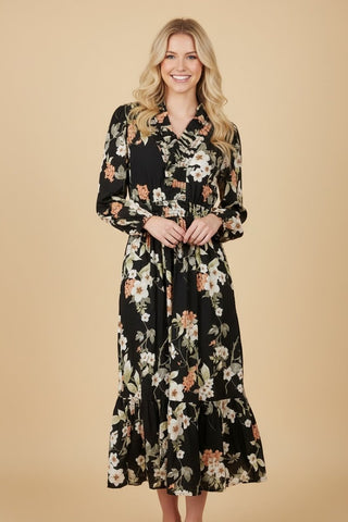 Greenhouse Midi Dress in Black