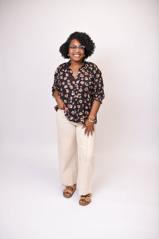 Painted Spot Blouse - Shop Rust & Ruffles