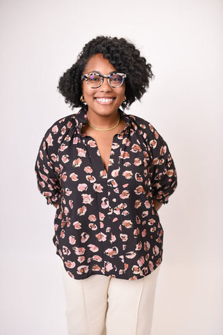 Painted Spot Blouse - Shop Rust & Ruffles