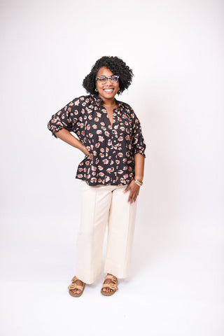 Painted Spot Blouse - Shop Rust & Ruffles