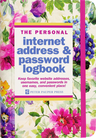 Peony Garden Internet Address & Password Logbook - Shop Rust & Ruffles