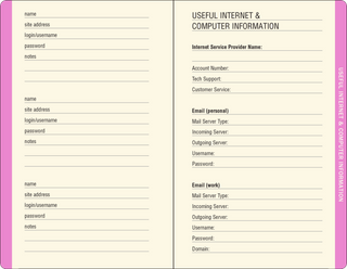 Peony Garden Internet Address & Password Logbook - Shop Rust & Ruffles