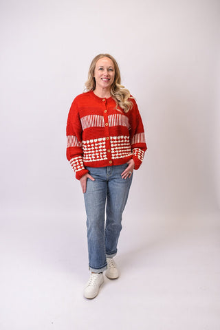 Peppermint Kiss Knit Cardigan - Shop Rust & Ruffles