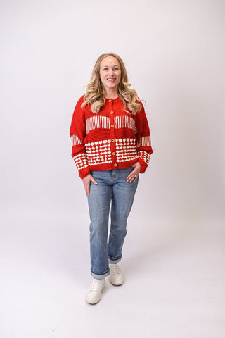 Peppermint Kiss Knit Cardigan - Shop Rust & Ruffles