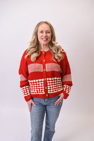 Peppermint Kiss Knit Cardigan - Shop Rust & Ruffles
