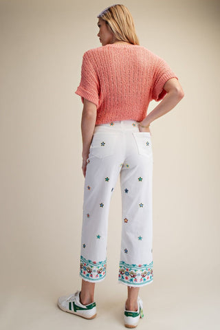 Petal Happy Pants in White - Shop Rust & Ruffles