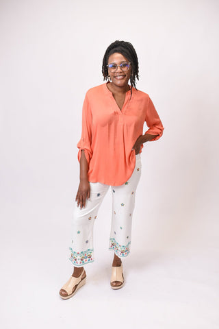 Petal Happy Pants in White - Shop Rust & Ruffles
