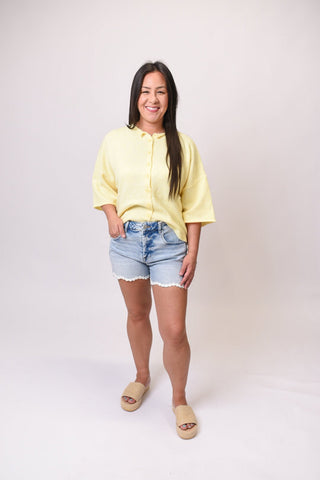 Petal Hem Denim Shorts - Shop Rust & Ruffles