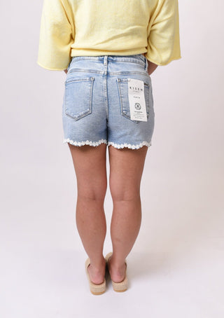 Petal Hem Denim Shorts - Shop Rust & Ruffles