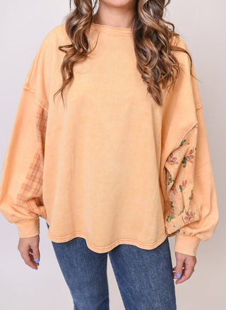 Petals At Sunset Pullover - Shop Rust & Ruffles