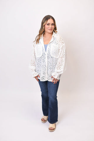 Picked For You Eyelet Blouse - Shop Rust & Ruffles
