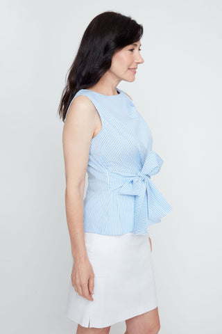 Picnic Perfect Sleeveless Blouse - Stripes - Shop Rust & Ruffles