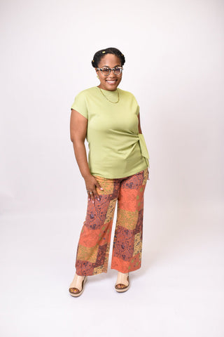 Pieced Together Wide Leg Pants - Shop Rust & Ruffles
