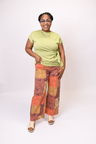 Pieced Together Wide Leg Pants - Shop Rust & Ruffles