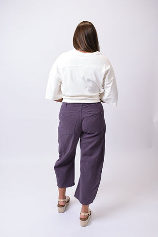 Plum Perfect Barrel Leg Pants - Shop Rust & Ruffles