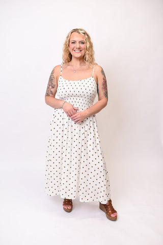 Polka Dot Pretty Midi Dress - Shop Rust & Ruffles