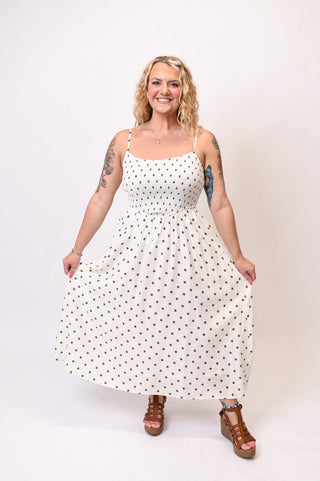 Polka Dot Pretty Midi Dress - Shop Rust & Ruffles