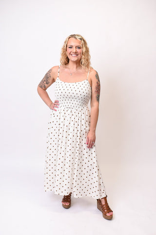 Polka Dot Pretty Midi Dress - Shop Rust & Ruffles