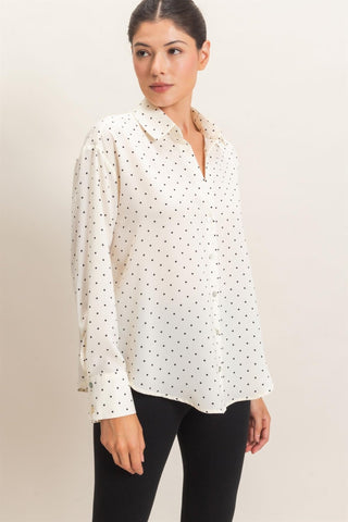 Polka Night Blouse - Shop Rust & Ruffles