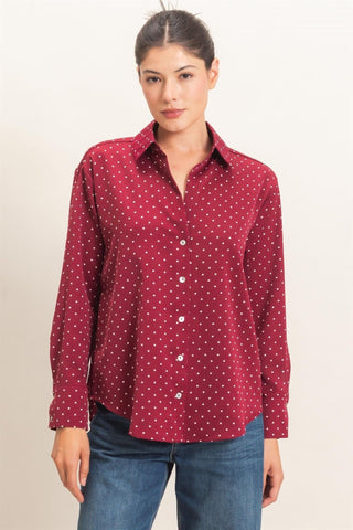 Polka Night Blouse - Shop Rust & Ruffles