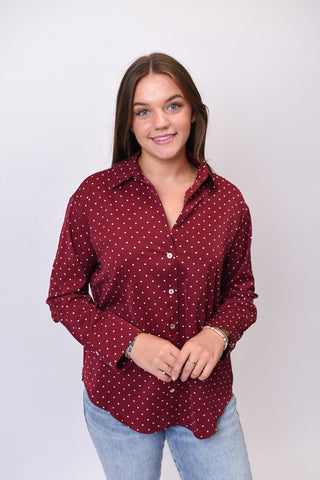 Polka Night Blouse - Shop Rust & Ruffles