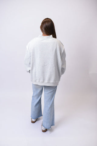 Pray Embroidered Mock Neck Pullover - Shop Rust & Ruffles