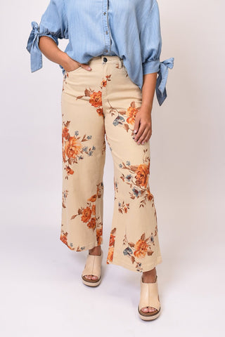 Pressed Petals Wide Leg Pants - Shop Rust & Ruffles
