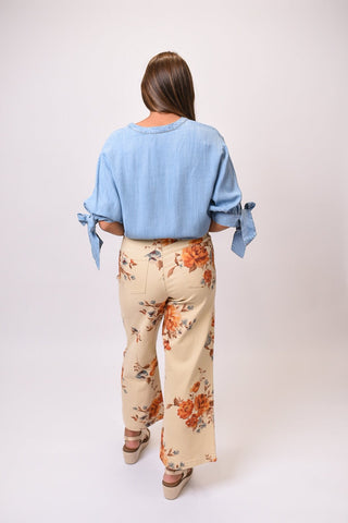 Pressed Petals Wide Leg Pants - Shop Rust & Ruffles